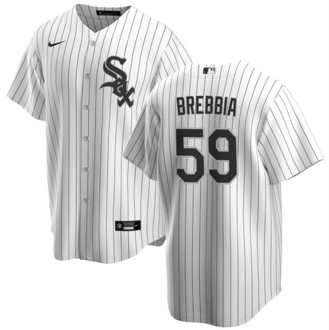 Personalized Men’s Chicago White Sox #59 John Brebbia White Cool Base Stitched Baseball Jersey