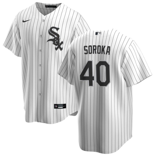 Personalized Men’s Chicago White Sox #40 Michael Soroka White Cool Base Stitched Baseball Jersey