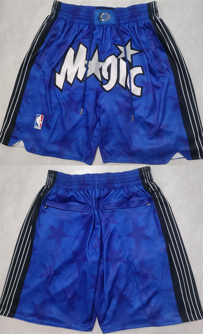 Personalized Men’s Orlando Magic Blue Shorts(Run Small)