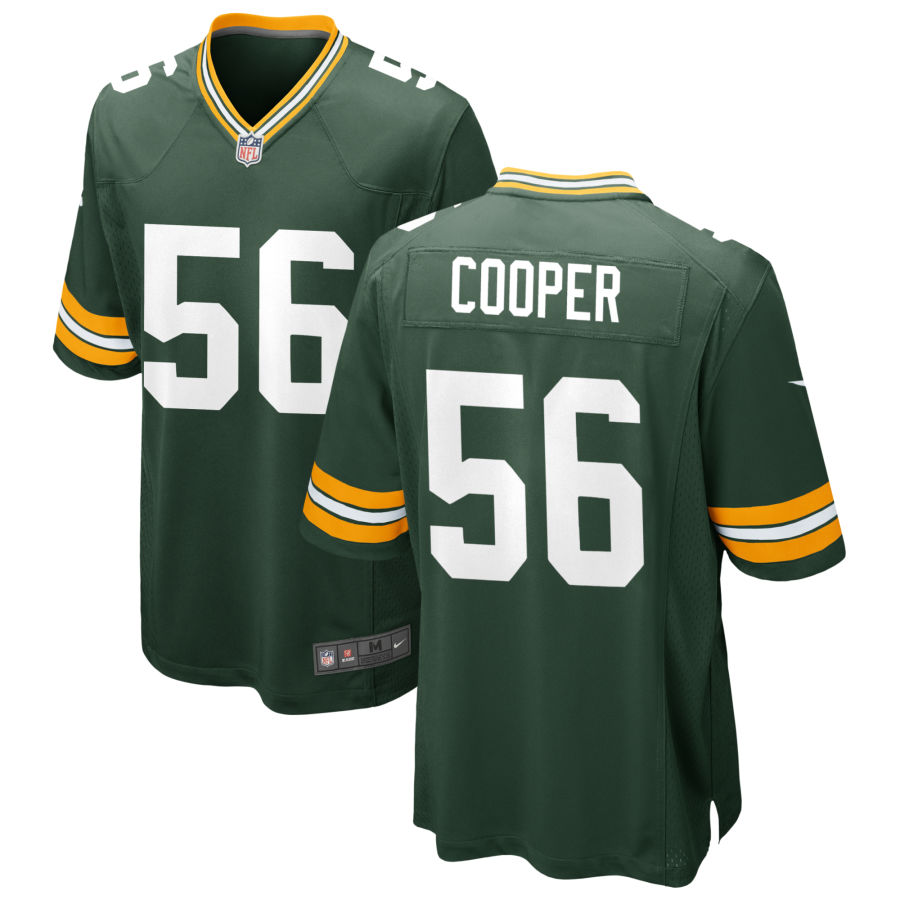 Personalized Men’s Green Bay Packers #56 Edgerrin Cooper Jersey – Green