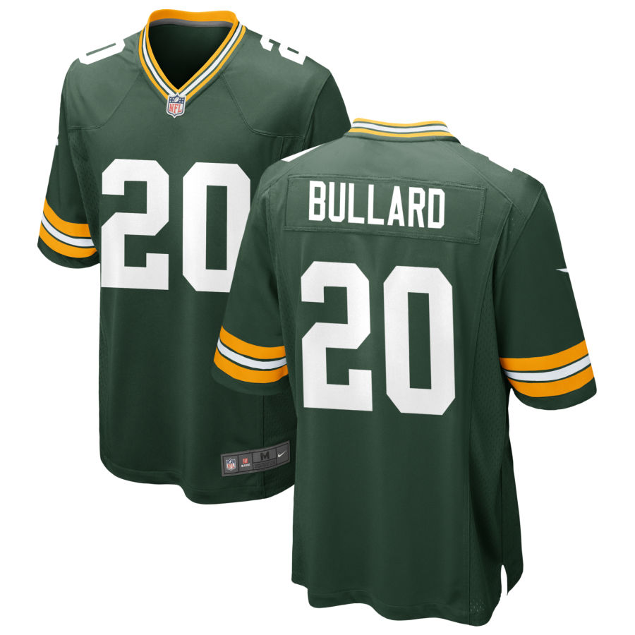 Personalized Men’s Green Bay Packers #20 Javon Bullard Jersey – Green