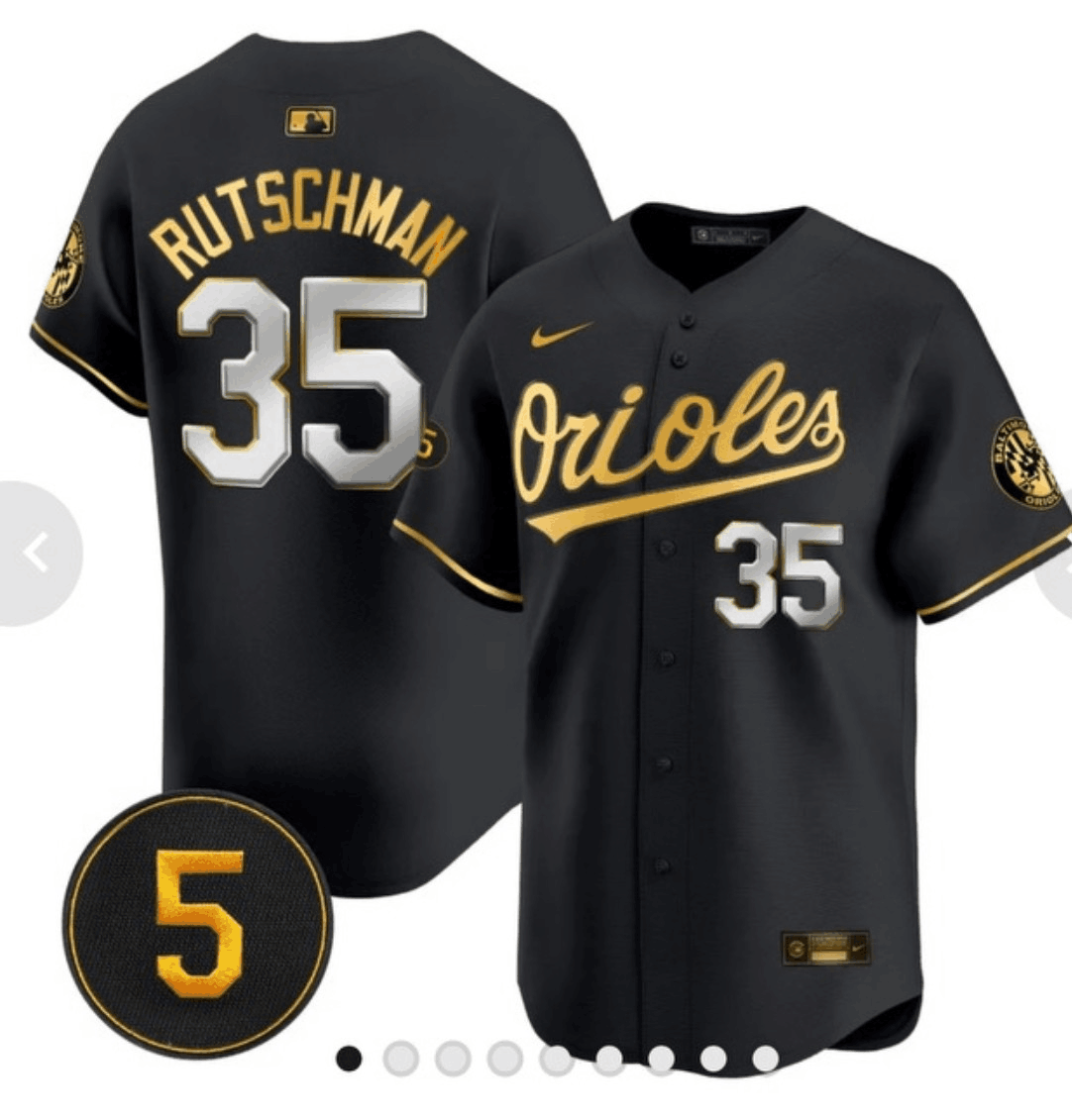 Personalized Men’s Baltimore Orioles #35 Adley Rutschman Black 2024 Home Limited Cool Base Stitched Baseball Jersey