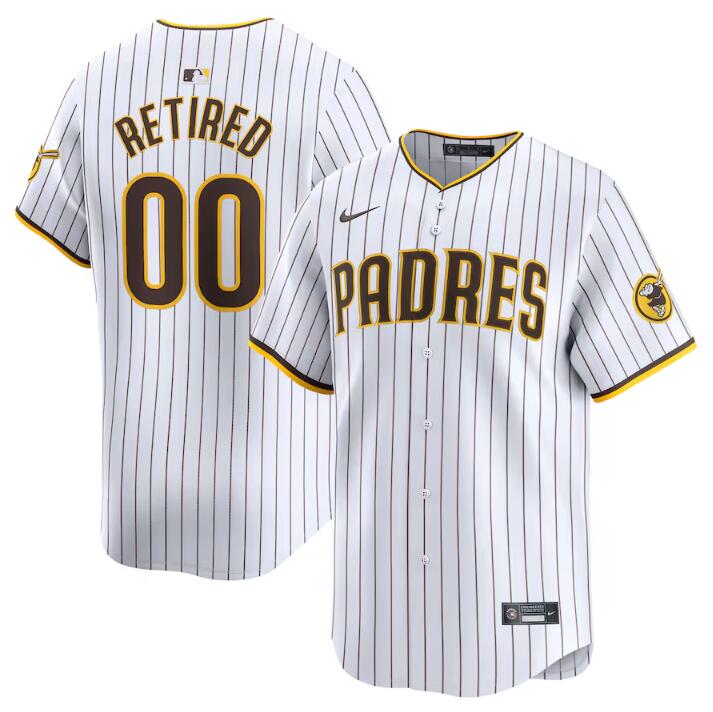 Personalized Men’s San Diego Padres Active Player White 2024 Home Limited Stitched Baseball Jersey