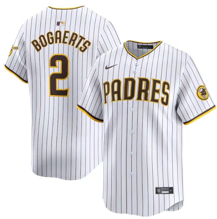 Personalized Men’s San Diego Padres #2 Xander Bogaerts White 2024 Home Limited Stitched Baseball Jersey