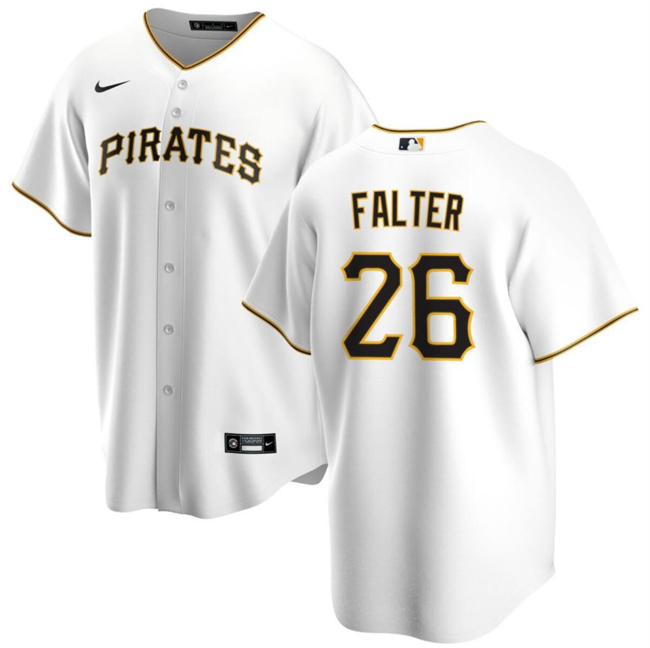 Personalized Men’s Pittsburgh Pirates #26 Bailey Falter White Cool Base Stitched Baseball Jersey