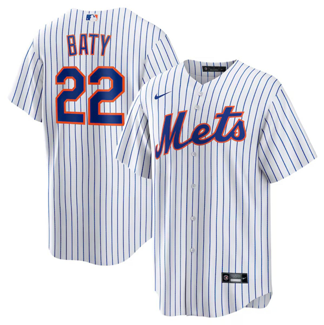 Personalized Men’s New York Mets #22 Brett Baty White Cool Base Stitched Baseball Jersey