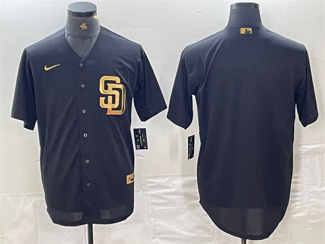 Personalized Men’s San Diego Padres Blank Black Cool Base Stitched Baseball Jersey 4