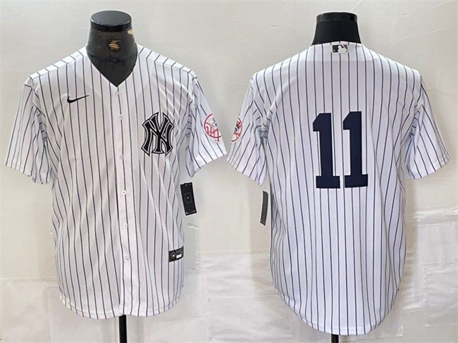 Personalized Men’s New York Yankees #11 Anthony Volpe White Cool Base Stitched Baseball Jersey