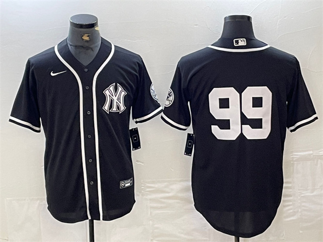 Personalized Men’s New York Yankees #99 Aaron Judge Black Cool Base Stitched Baseball Jersey 1