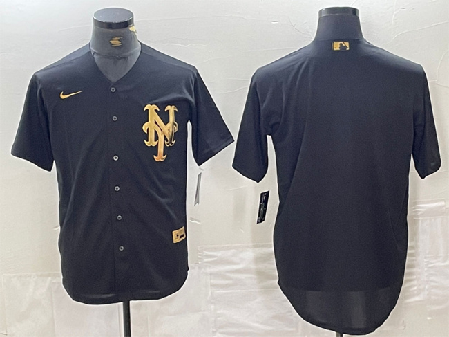 Personalized Men’s New York Mets Blank Black Cool Base Stitched Baseball Jersey