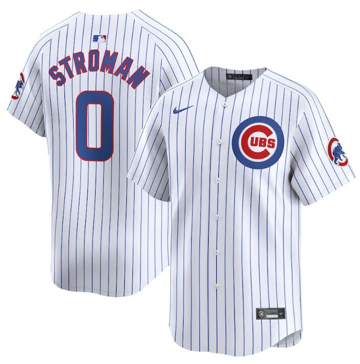 Personalized Men’s Chicago Cubs #0 Marcus Stroman White 2024 Home Limited Stitched Baseball Jersey