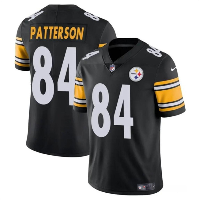 Personalized Women’s Pittsburgh Steelers #84 Cordarrelle Patterson Black Stitched Football Jersey(Run Small)
