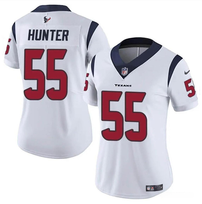 Personalized Women’s Houston Texans #55 Danielle Hunter White Untouchable Limited Stitched Jersey (Run Small)