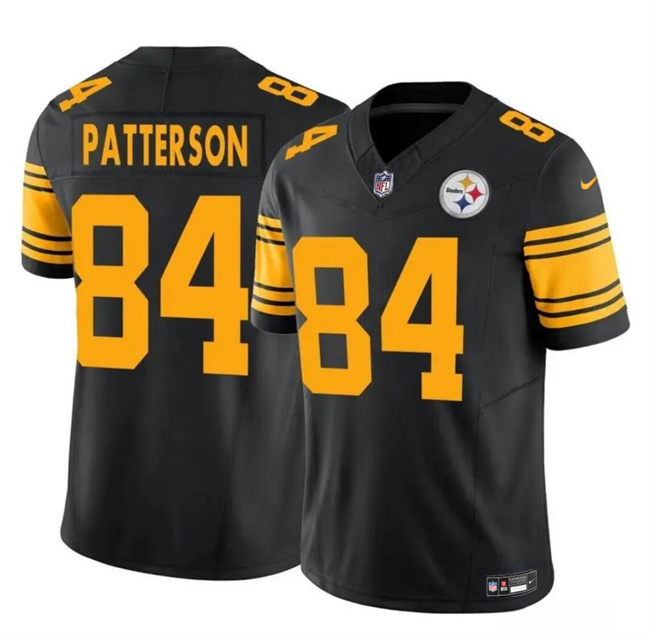 Personalized Men’s Pittsburgh Steelers #84 Cordarrelle Patterson Black 2024 F.U.S.E. Color Rush Limited Stitched Jersey