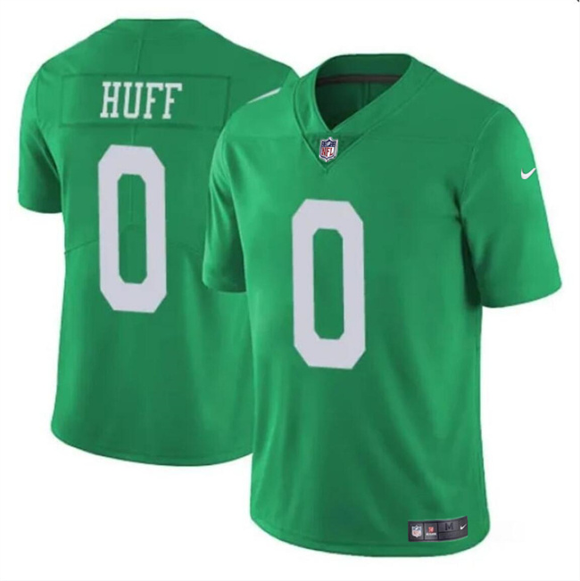 Personalized Men’s Philadelphia Eagles #0 Bryce Huff Green Untouchable Throwback Limited Stitched Football Jersey
