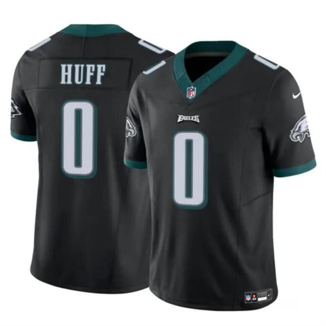 Personalized Men’s Philadelphia Eagles #0 Bryce Huff Black 2024 F.U.S.E Untouchable Limited Stitched Football Jersey