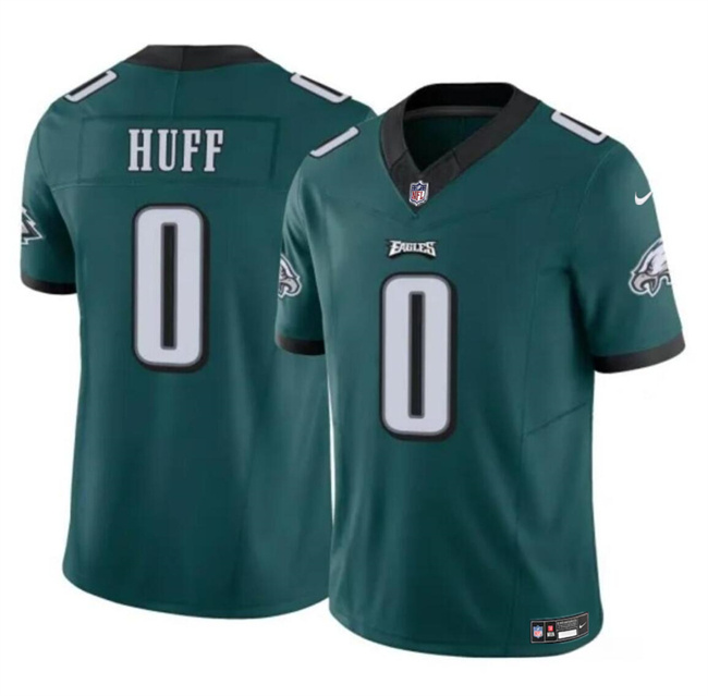 Personalized Men’s Philadelphia Eagles #0 Bryce Huff Green 2024 F.U.S.E Untouchable Limited Stitched Football Jersey