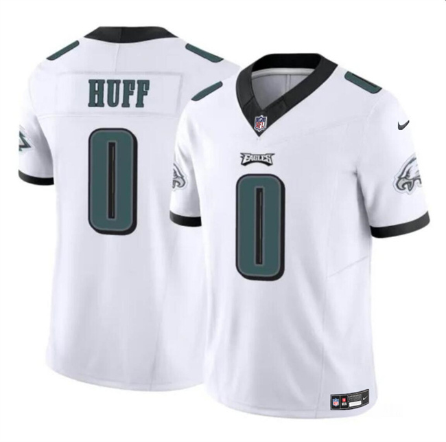 Personalized Men’s Philadelphia Eagles #0 Bryce Huff White 2024 F.U.S.E Untouchable Limited Stitched Football Jersey