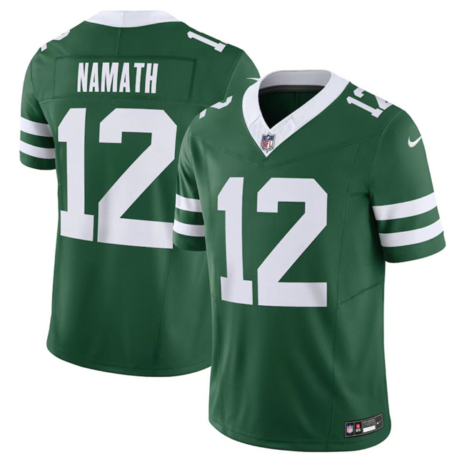 Personalized Men’s New York Jets #12 Joe Namath Green 2024 F.U.S.E. Limited Stitched Jersey