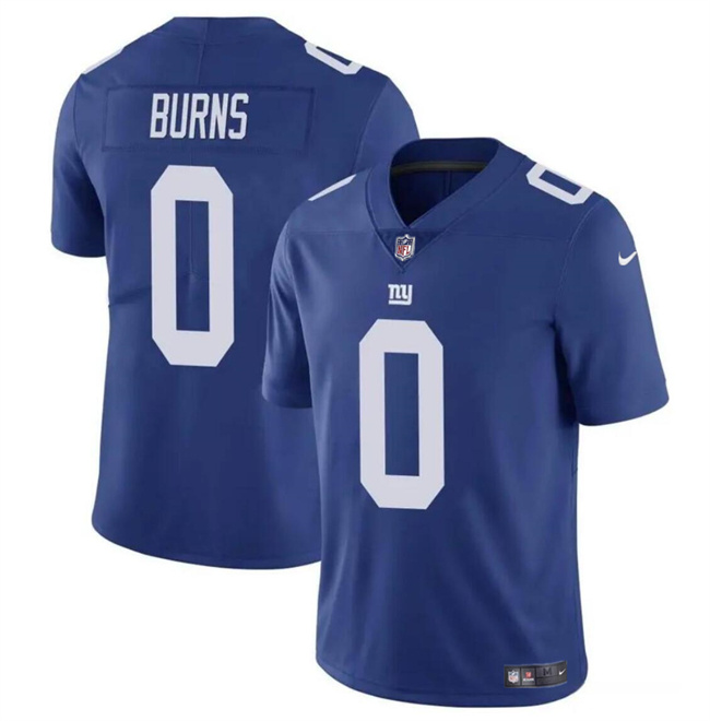 Personalized Men’s New York Giants #0 Brian Burns Blue Untouchable Limited Stitched Jersey