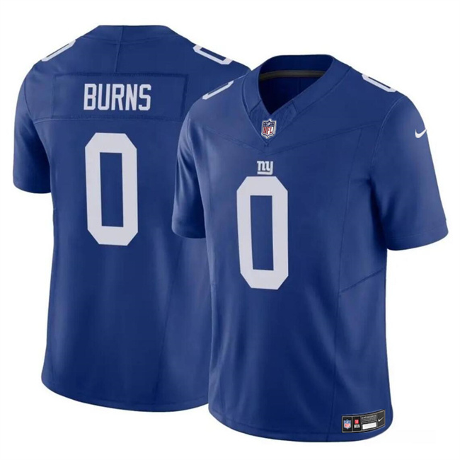 Personalized Men’s New York Giants #0 Brian Burns Blue 2023 F.U.S.E. Untouchable Limited Stitched Jersey