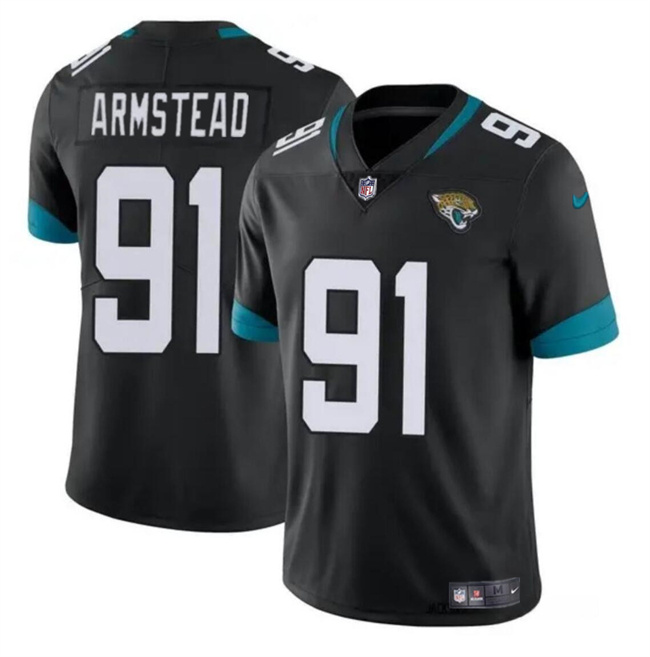 Personalized Men’s Jacksonville Jaguars #91 Arik Armstead Black Untouchable Limited Stitched Jersey
