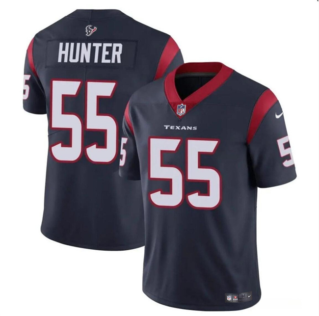 Personalized Men’s Houston Texans #55 Danielle Hunter Navy Untouchable Stitched Football Jersey