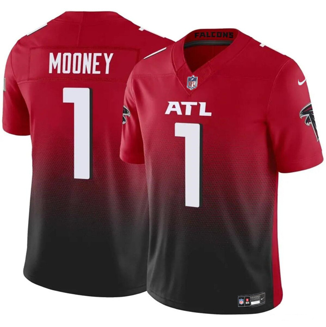 Personalized Men’s Atlanta Falcons #1 Darnell Mooney Red 2024 F.U.S.E. Untouchable Limited Stitched Football Jersey