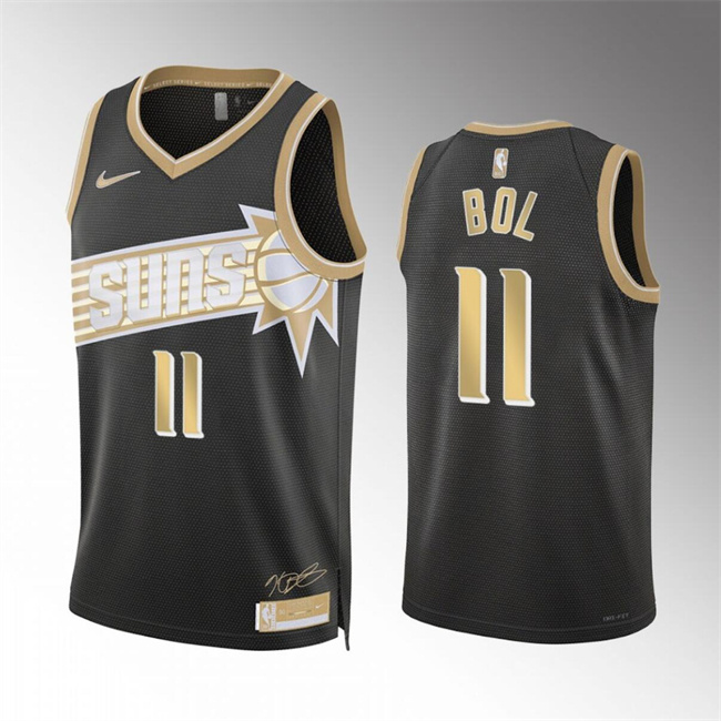 Personalized Men’s Phoenix Suns #11 Bol Bol Black 2024 Select Series Stitched Basketball Jersey