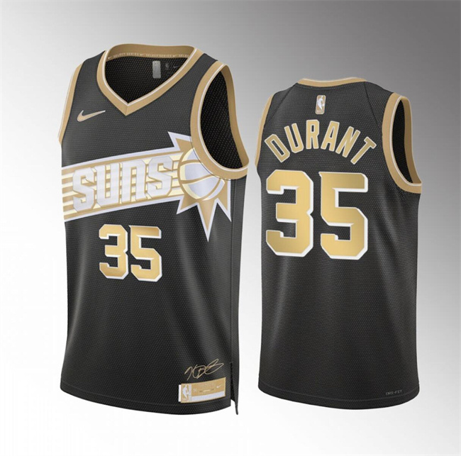 Personalized Men’s Phoenix Suns #35 Kevin Durant Black 2024 Select Series Stitched Basketball Jersey