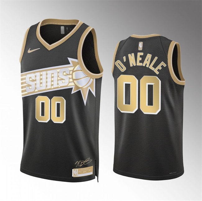 Personalized Men’s Phoenix Suns #00 Royce O’Neale Black 2024 Select Series Stitched Basketball Jersey