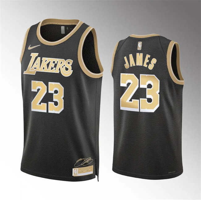 Personalized Men’s Los Angeles Lakers #23 LeBron James Black 2024 Select Series Stitched Basketball Jersey