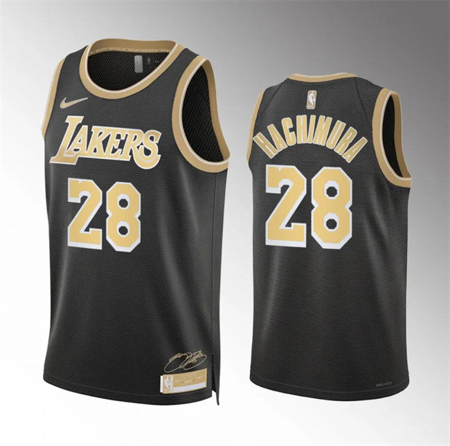 Personalized Men’s Los Angeles Lakers #28 Rui Hachimura Black 2024 Select Series Stitched Basketball Jersey