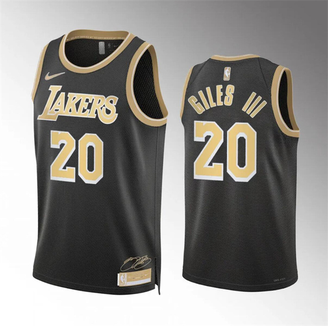 Personalized Men’s Los Angeles Lakers #20 Harry Giles Iii Black 2024 Select Series Stitched Basketball Jersey