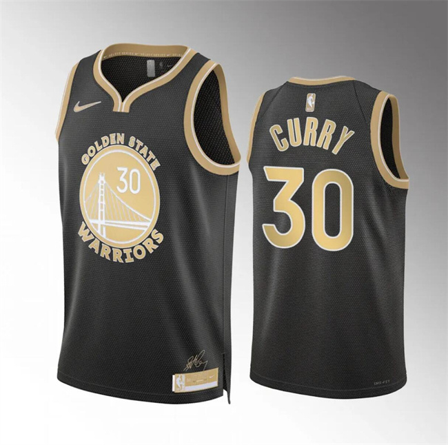 Personalized Men’s Golden State Warriors #30 Stephen Curry Black 2024 Select Series Stitched Basketball Jersey