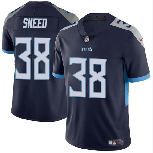 Personalized Youth Tennessee Titans #38 L’Jarius Sneed Navy Limited Stitched Football Jersey