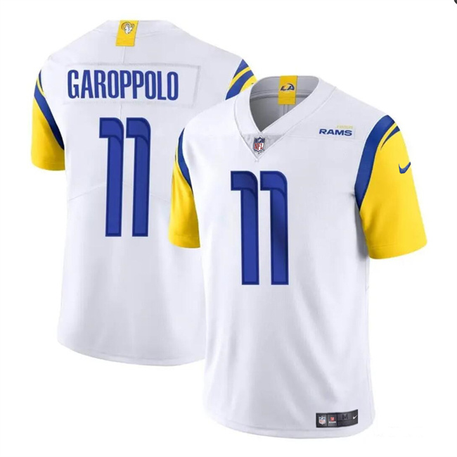 Personalized Youth Los Angeles Rams #11 Jimmy Garoppolo White Untouchable Stitched Football Jersey