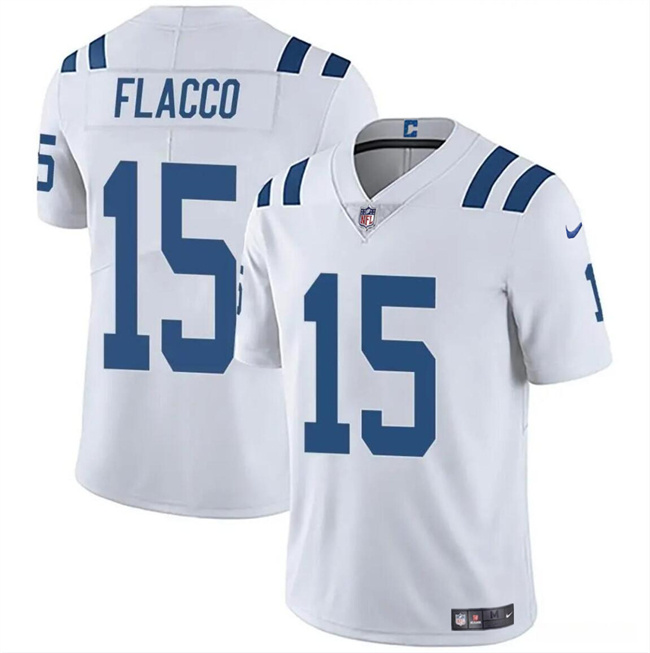 Personalized Youth Indianapolis Colts #15 Joe Flacco White Untouchable Limited Stitched Football Jersey
