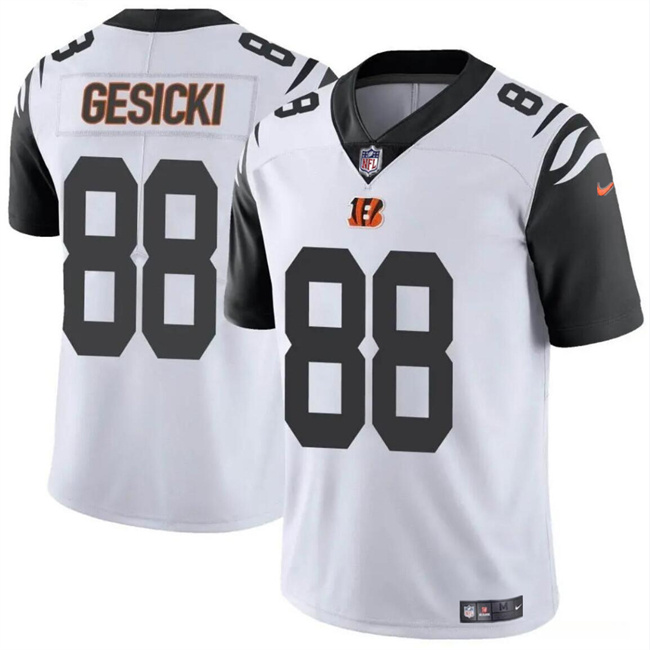 Personalized Youth Cincinnati Bengals #88 Mike Gesicki White Untouchable Limited Stitched Jersey