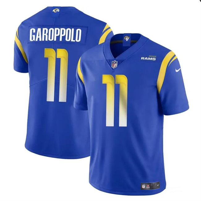 Personalized Men’s Los Angeles Rams #11 Jimmy Garoppolo Blue Untouchable Stitched Football Jersey