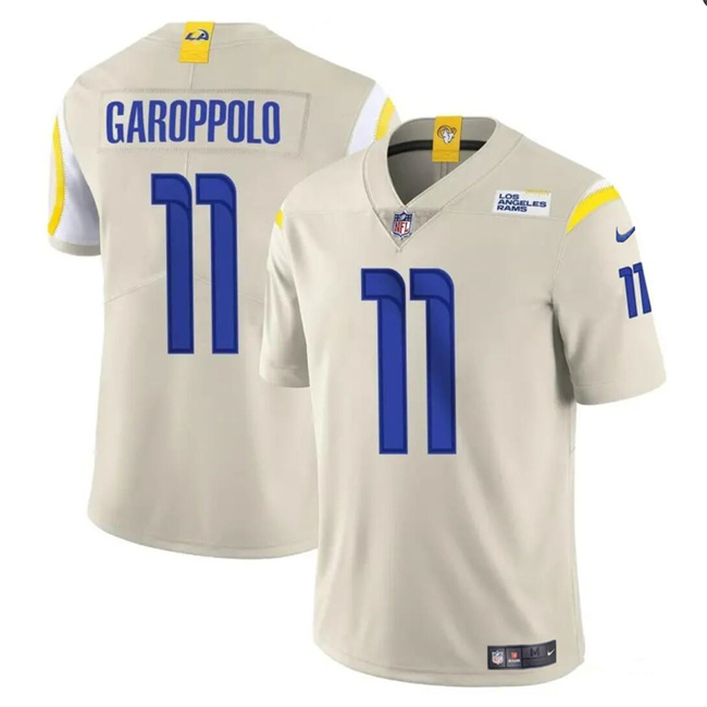 Personalized Men’s Los Angeles Rams #11 Jimmy Garoppolo Bone Untouchable Stitched Football Jersey