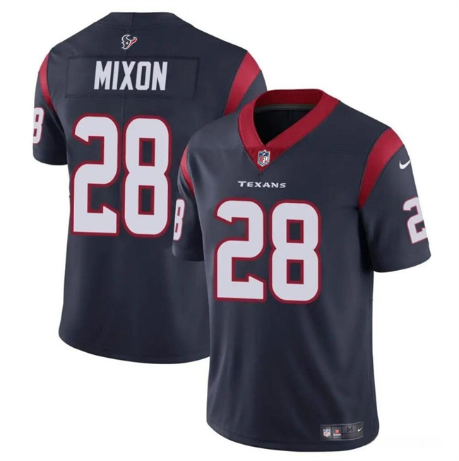 Personalized Men’s Houston Texans #28 Joe Mixon Navy Untouchable Stitched Football Jersey