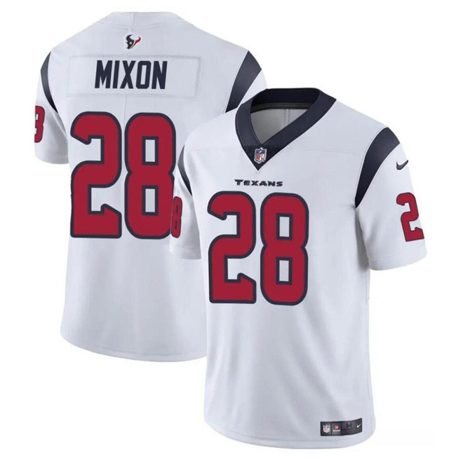 Personalized Men’s Houston Texans #28 Joe Mixon White Untouchable Stitched Football Jersey