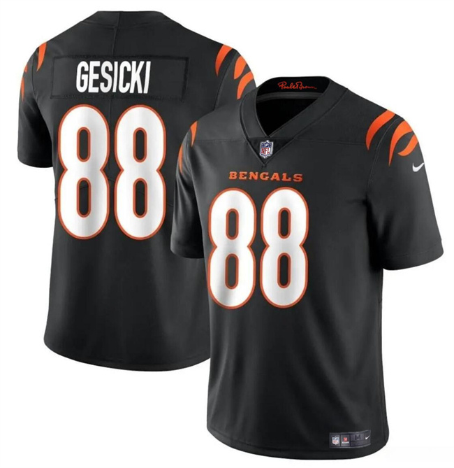 Personalized Men’s Cincinnati Bengals #88 Mike Gesicki Black Untouchable Limited Stitched Jersey