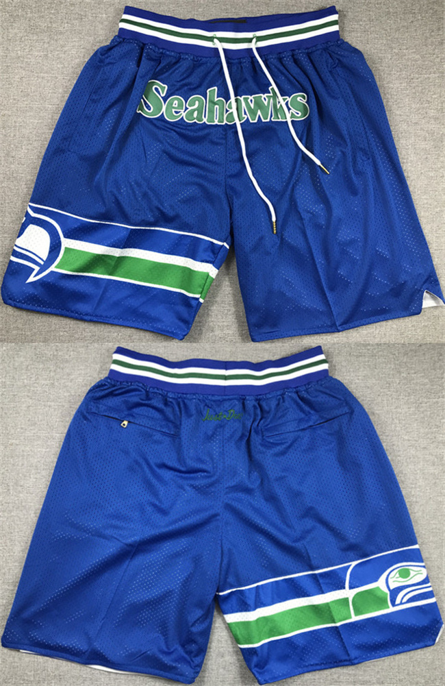 Personalized Men’s Seattle Seahawks Blue Shorts