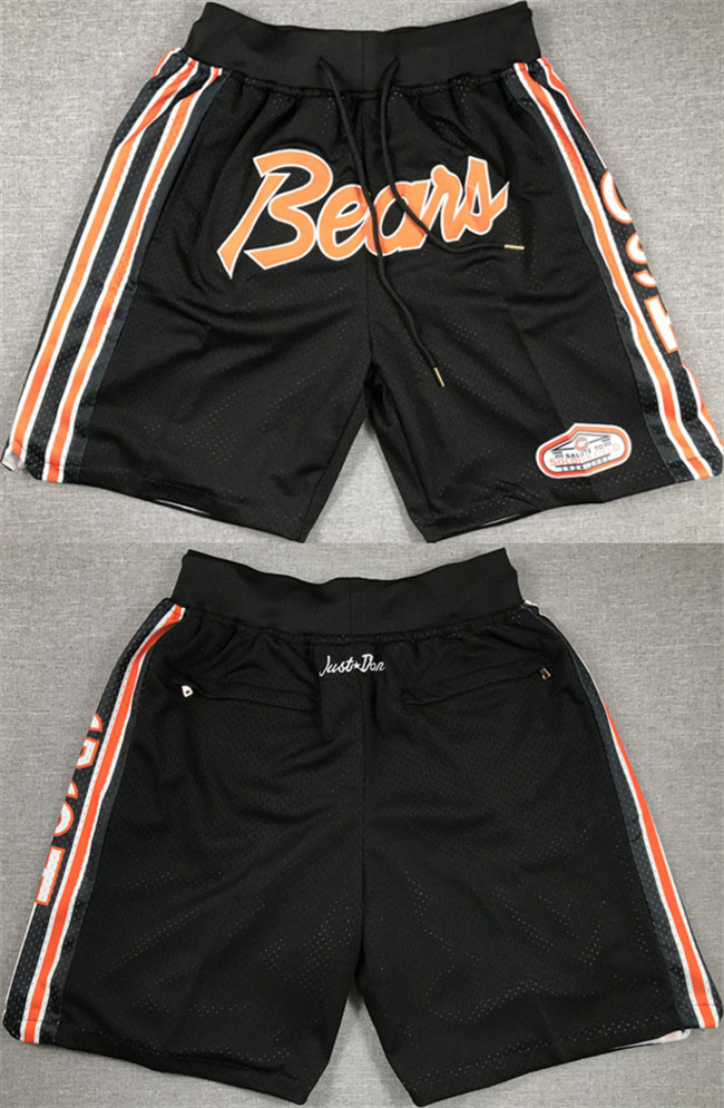 Personalized Men’s Chicago Bears Black Shorts