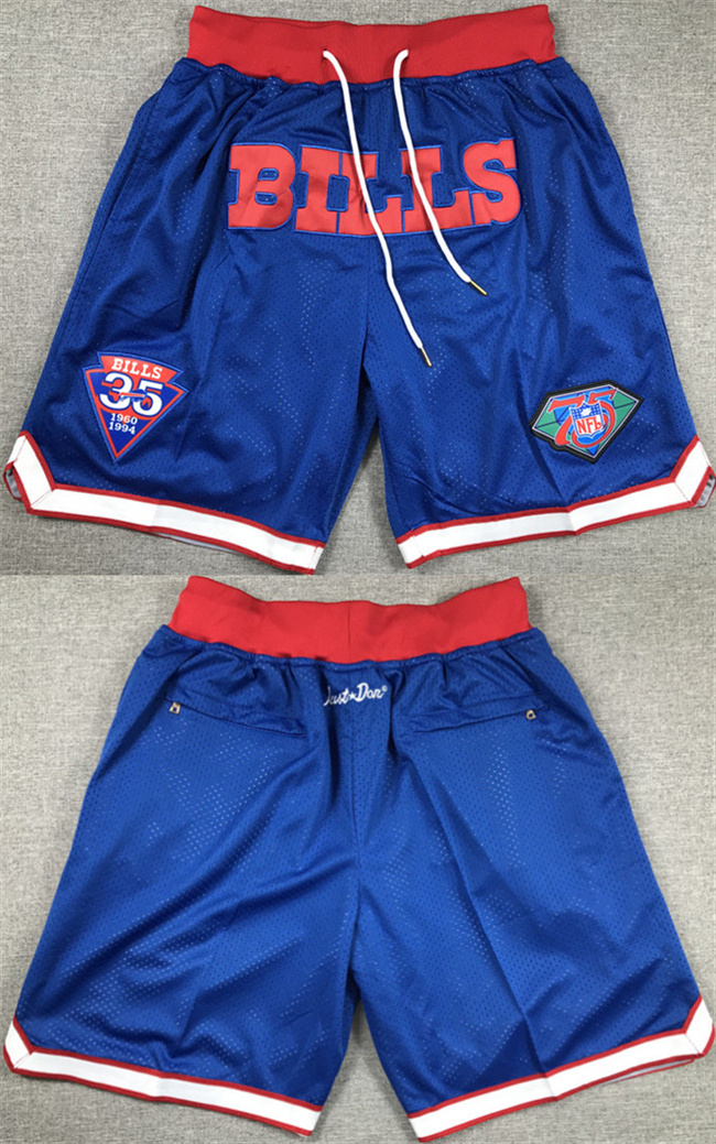 Personalized Men’s Buffalo Bills Blue Shorts