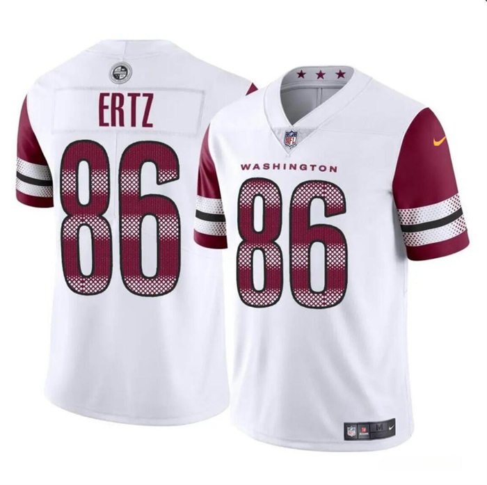 Personalized Men’s Washington Commanders #86 Zach Ertz White Limited Stitched Football Jersey