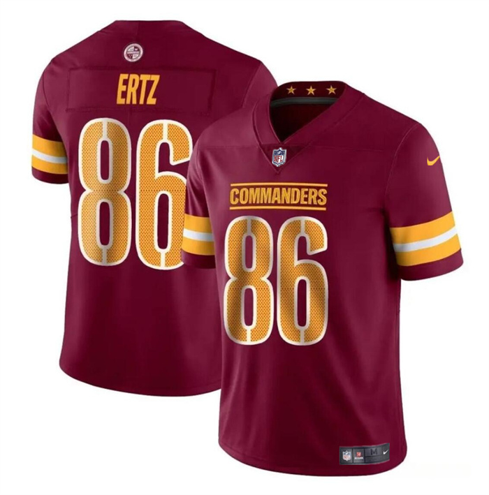 Personalized Men’s Washington Commanders #86 Zach Ertz Burgundy Limited Stitched Football Jersey