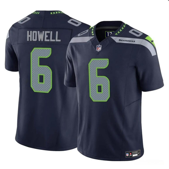 Personalized Men’s Seattle Seahawks #6 Sam Howell Navy 2023 F.U.S.E. Limited Stitched Football Jersey